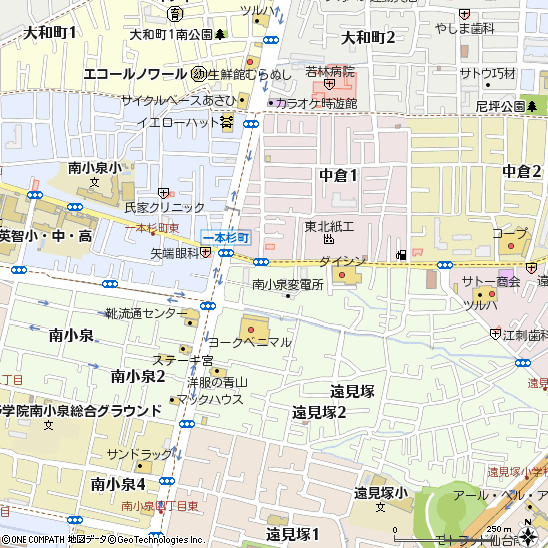 南小泉支店付近の地図